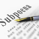 Served With a Subpoenas